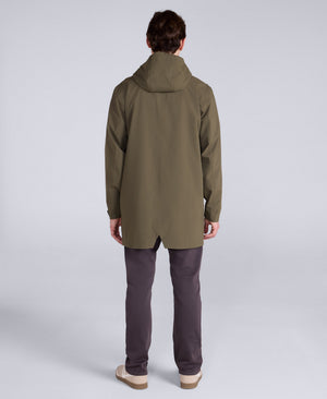 Hyde Mens Long Waterproof Jacket - Khaki