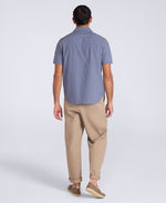 Fiji Mens Textured Shirt - Blue