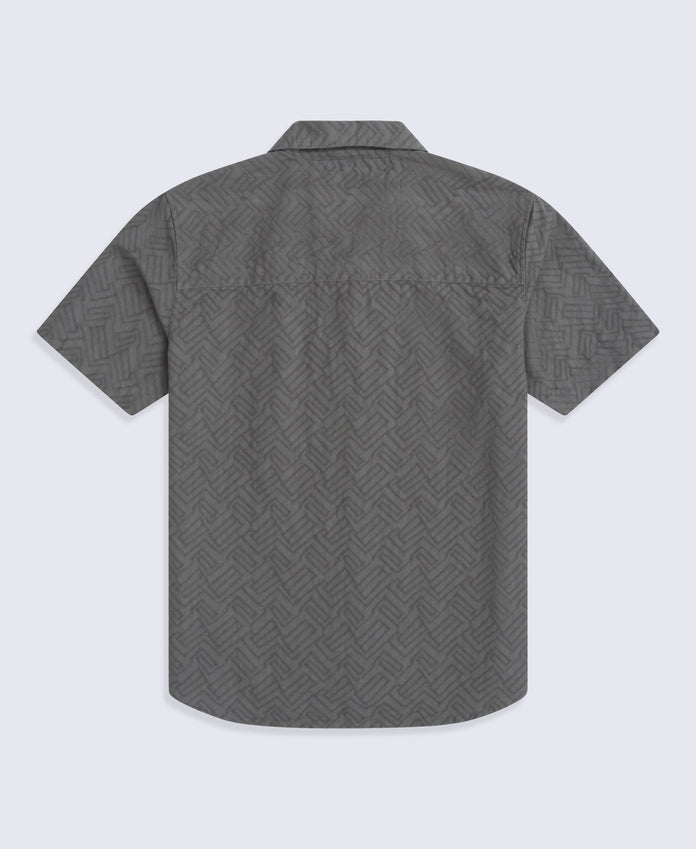 Fiji Mens Textured Shirt - Green