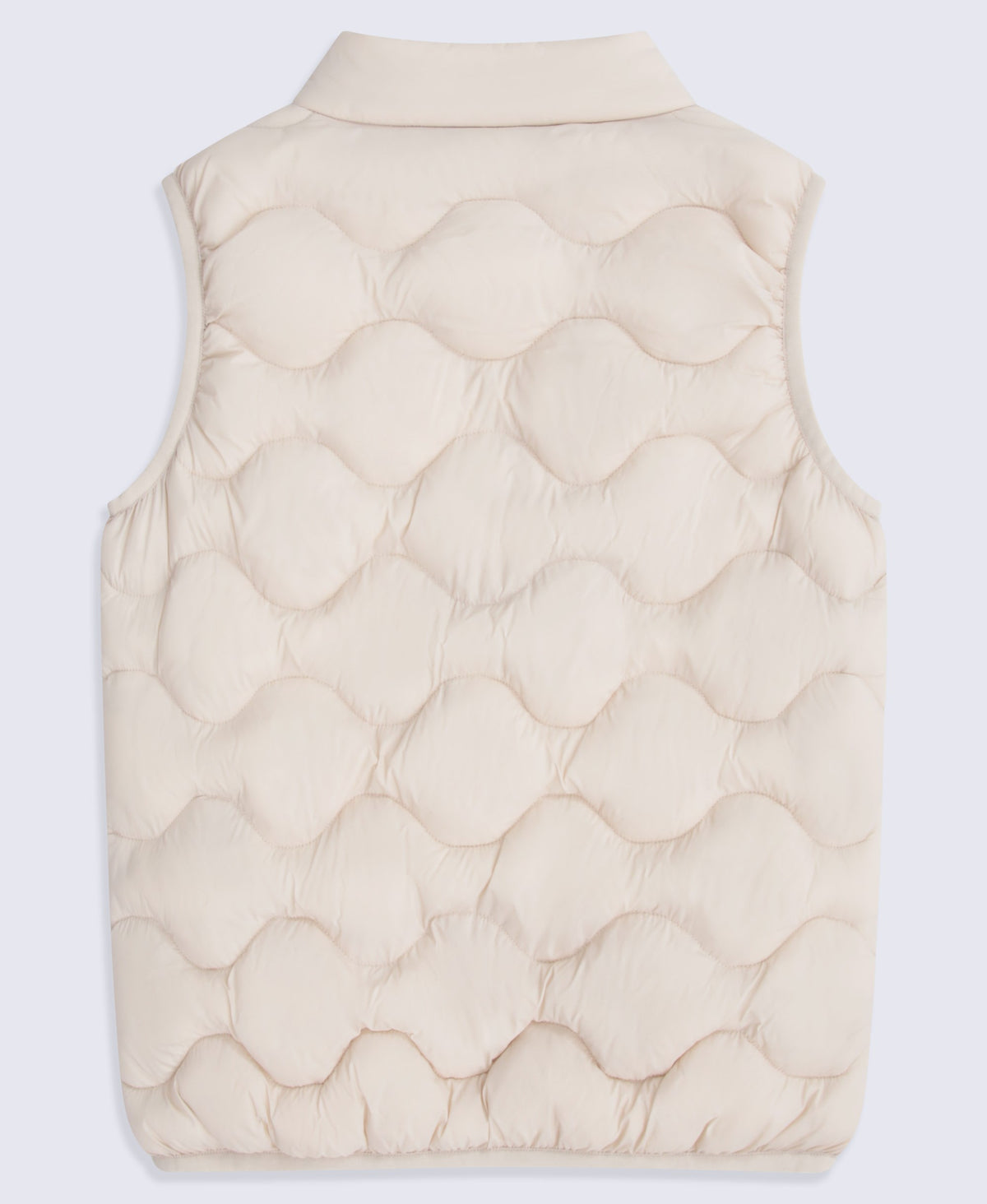 Kids Quilted Padded Gilet - Light Beige