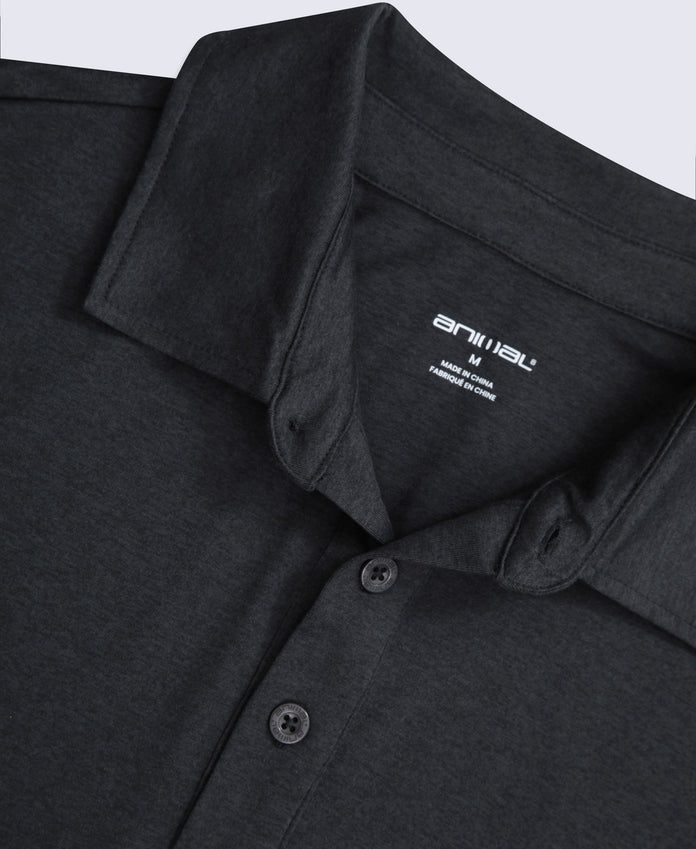 Animal Mens Super Soft Polo Shirt - Black