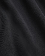 Mens Ribbed Quarter Zip Jumper - Black