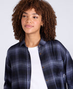 Maisie Womens Supersoft Relaxed Shirt - Navy