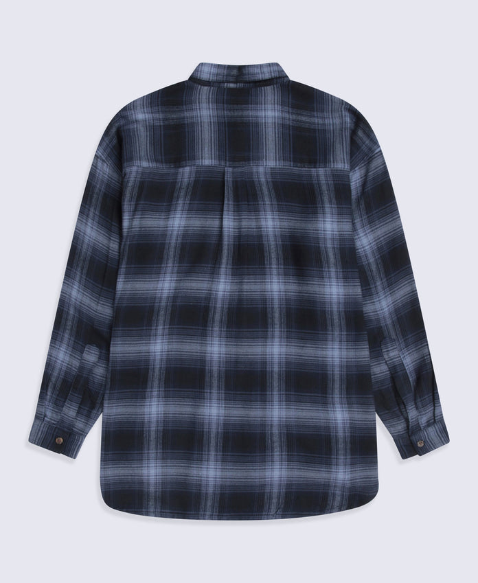 Maisie Womens Supersoft Relaxed Shirt - Navy