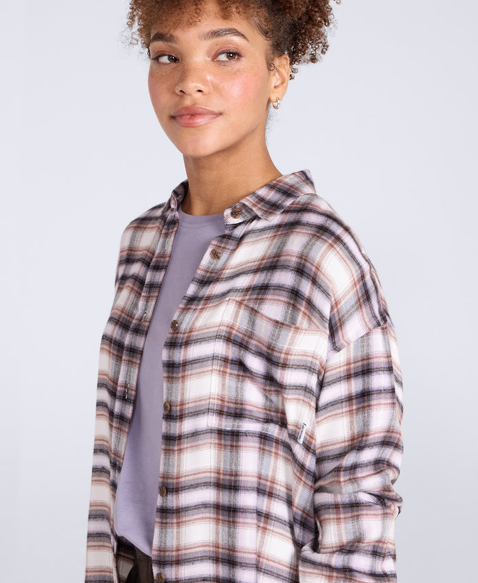 Maisie Womens Supersoft Relaxed Shirt - Pink