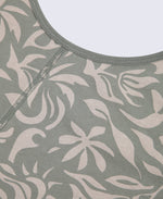 Brooke Womens Printed Loose Tank - Khaki