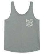 Brooke Womens Printed Loose Tank - Khaki