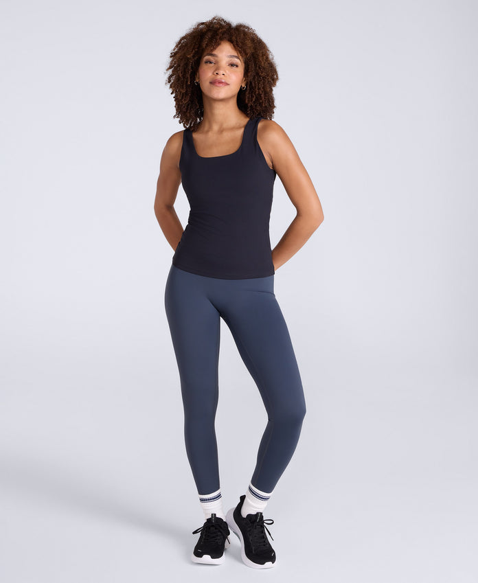 Womens Active Rib Vest - Black