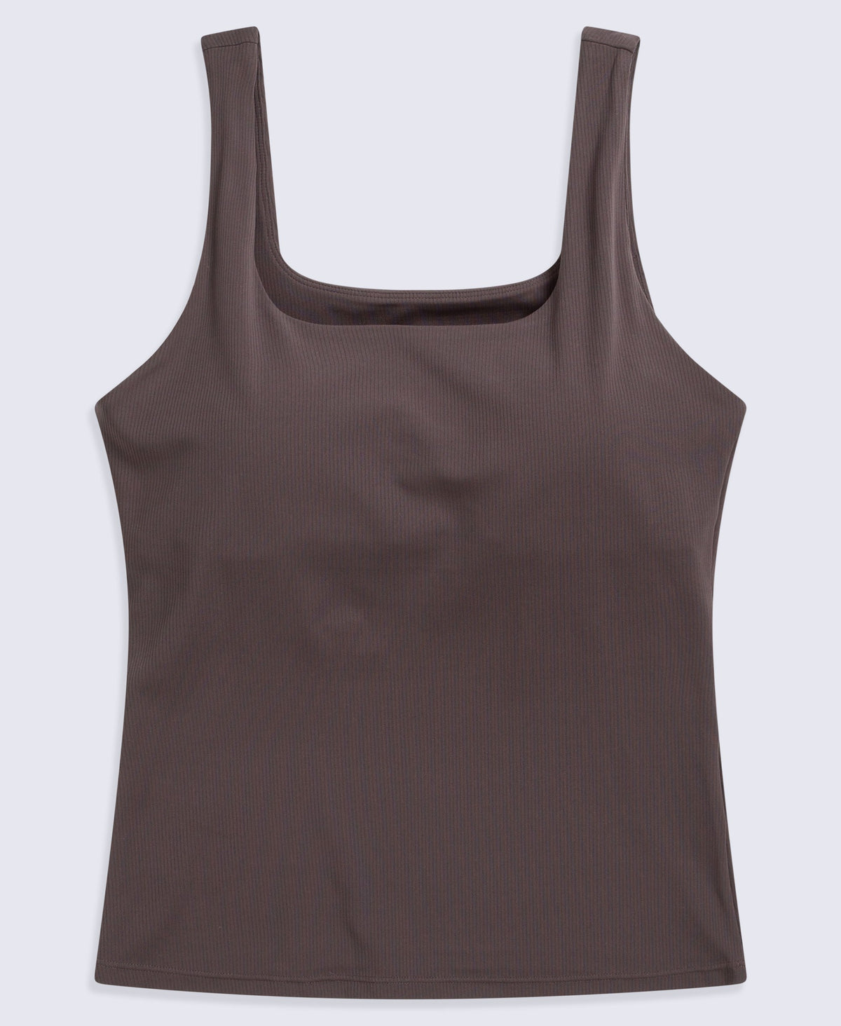 Wander Rib Womens Active Vest - Dark Brown
