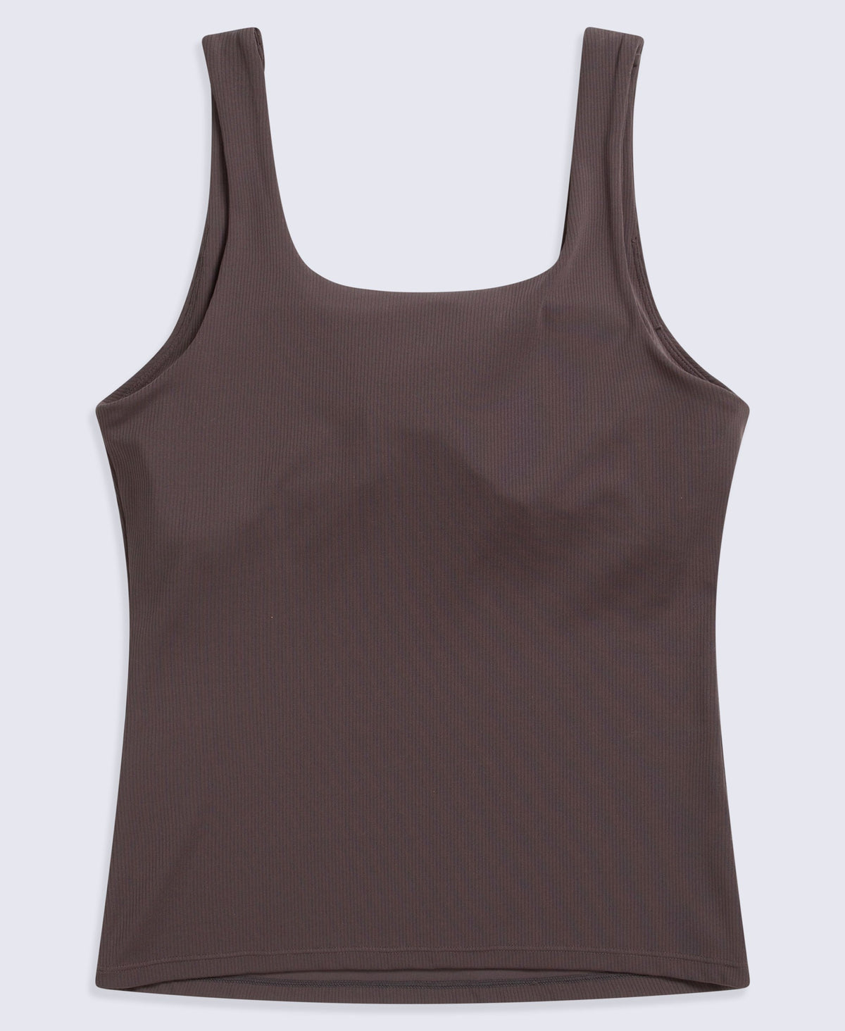 Wander Rib Womens Active Vest - Dark Brown