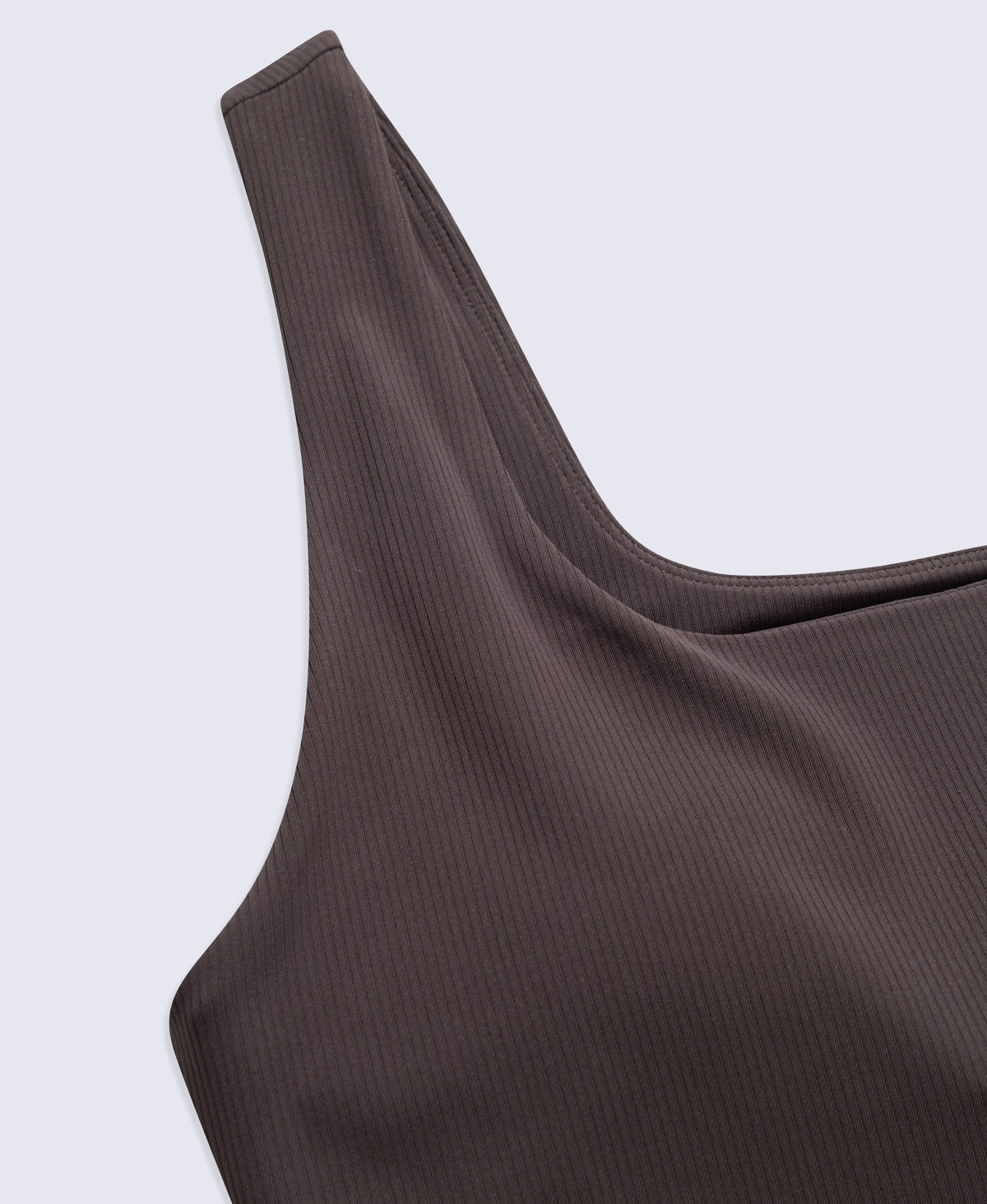 Wander Rib Womens Active Vest - Dark Brown