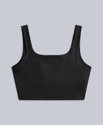 Laurel Womens Active Rib Bra Vest - Black