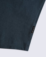 Miley Womens Linen Blend T-Shirt - Navy
