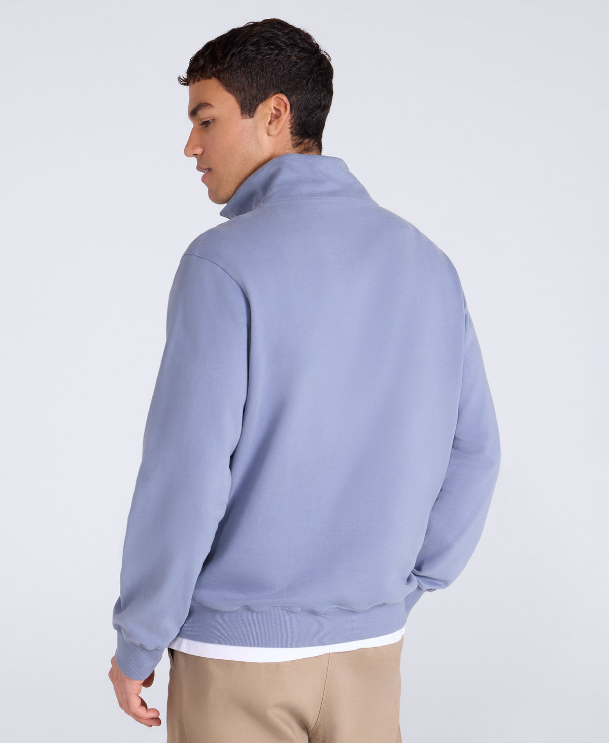 Sid Mens Half-Zip Sweat - Blue
