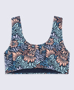 Kids Printed Bikini Top - Navy