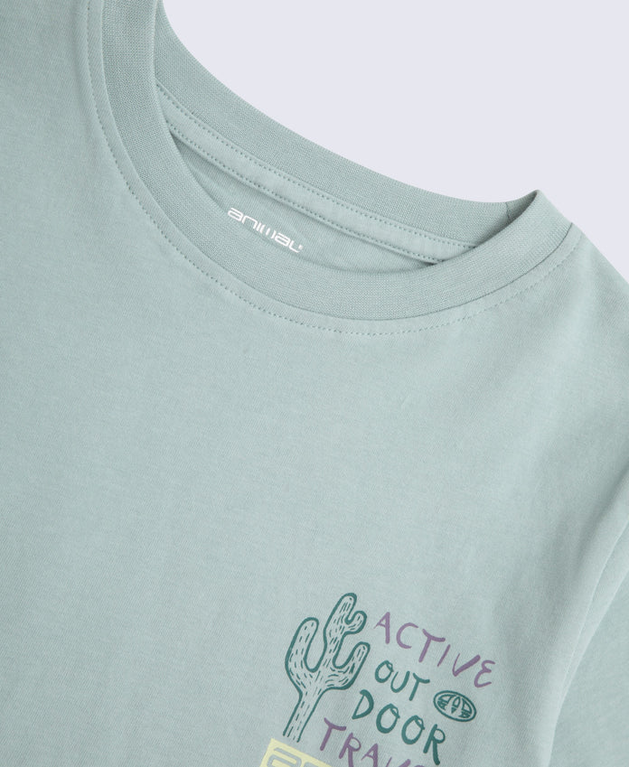 Jacob Kids Graphic T-Shirt - Pale Green