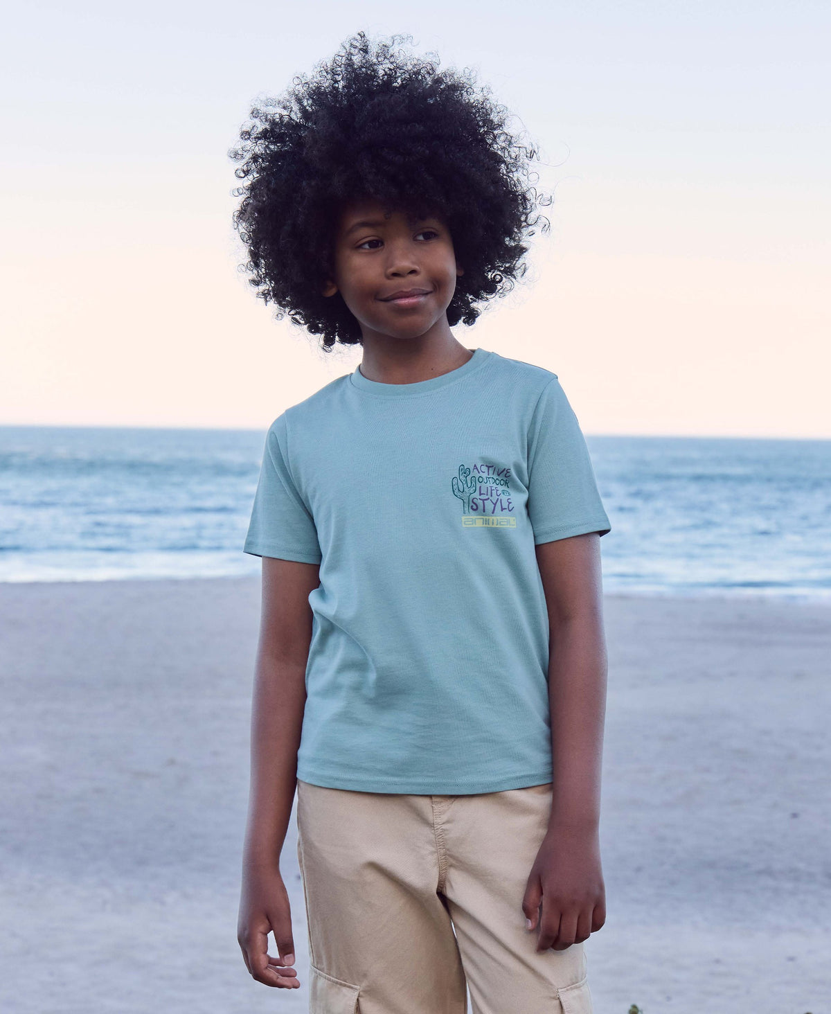 Jacob Kids Graphic T-Shirt - Pale Green