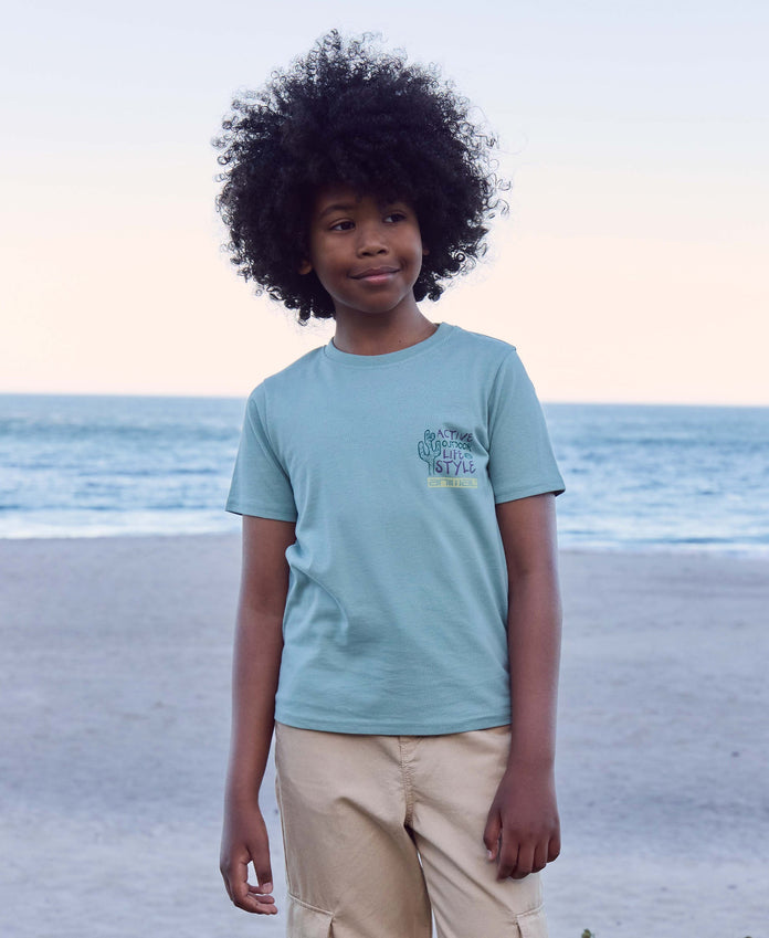 Jacob Kids Graphic T-Shirt - Pale Green