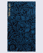 Printed Beach Towel - Blue