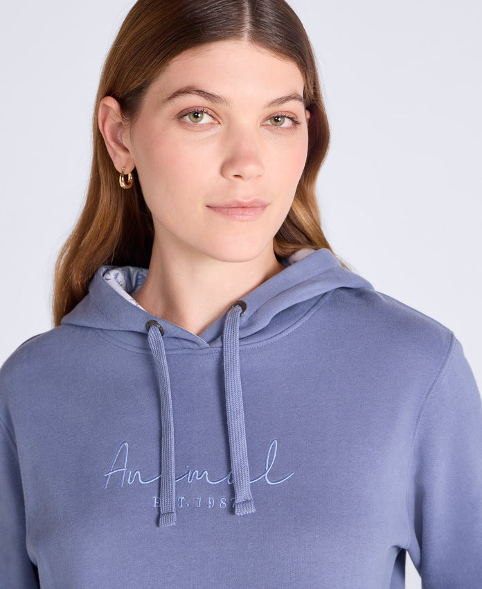 Maya Womens Logo Hoodie - Corn Blue