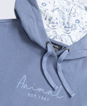 Maya Womens Logo Hoodie - Corn Blue