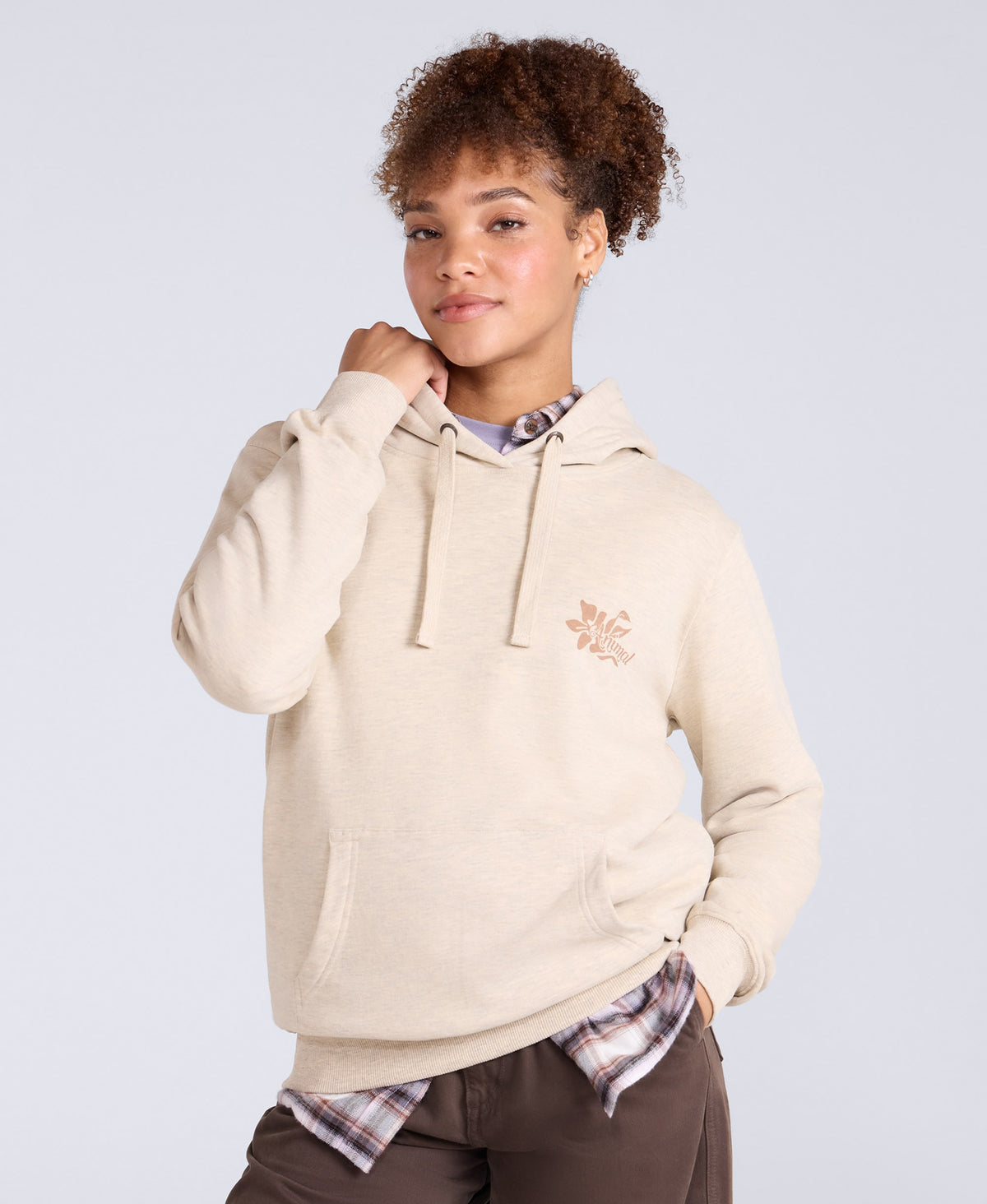 Maya Womens Logo Hoodie - Off White