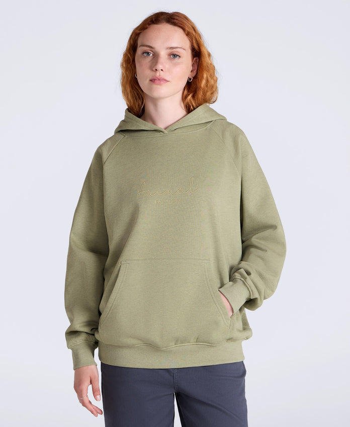 Kaya Womens Graphic Hoodie - Green