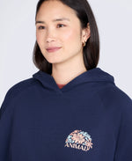 Kaya Womens Graphic Hoodie - Indigo