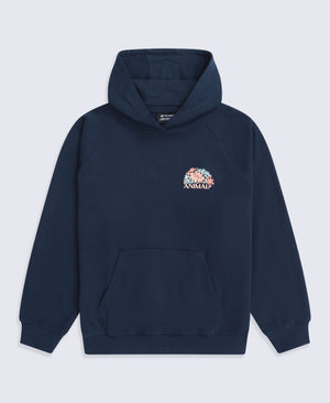 Kaya Womens Graphic Hoodie - Indigo