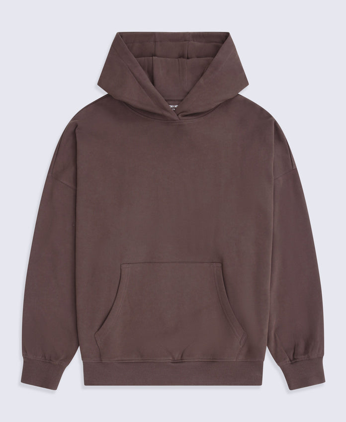 Idol Womens Drop Shoulder Hoodie - Brown