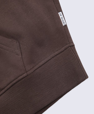 Idol Womens Drop Shoulder Hoodie - Brown