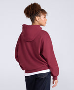 Idol Womens Drop Shoulder Hoodie - Burgundy
