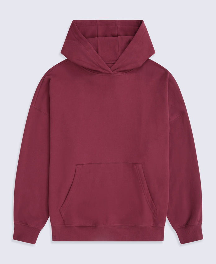 Idol Womens Drop Shoulder Hoodie - Burgundy