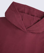 Idol Womens Drop Shoulder Hoodie - Burgundy