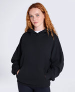 Idol Womens Drop Shoulder Hoodie - Jet Black