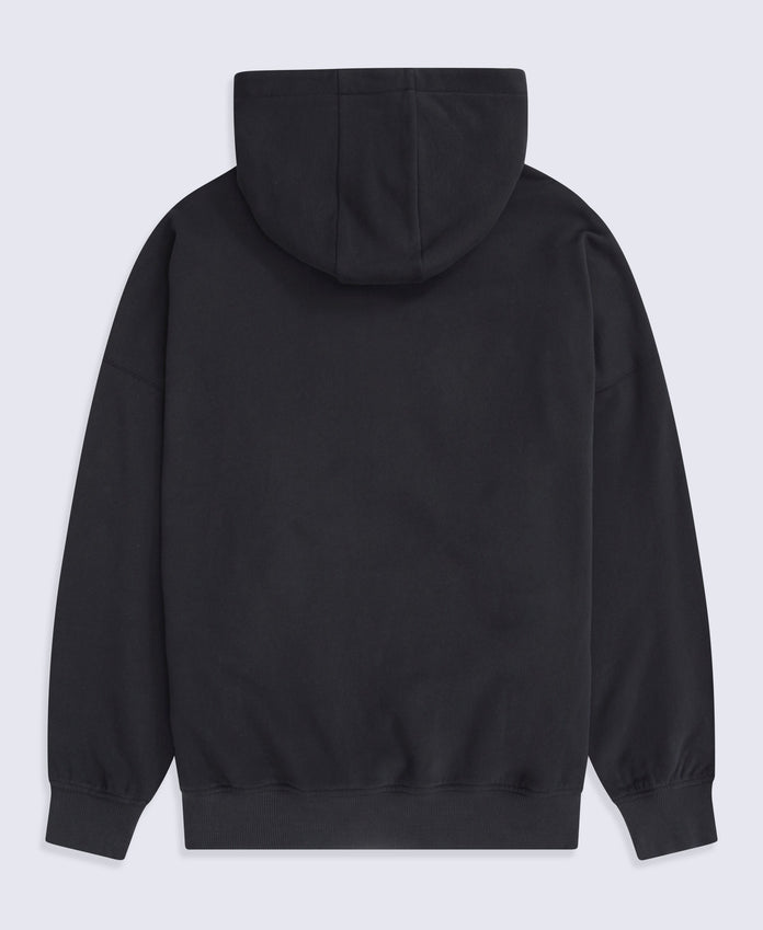 Idol Womens Drop Shoulder Hoodie - Jet Black