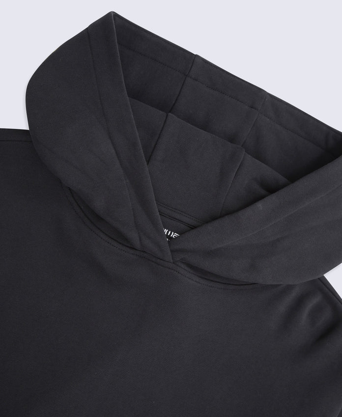 Idol Womens Drop Shoulder Hoodie - Jet Black