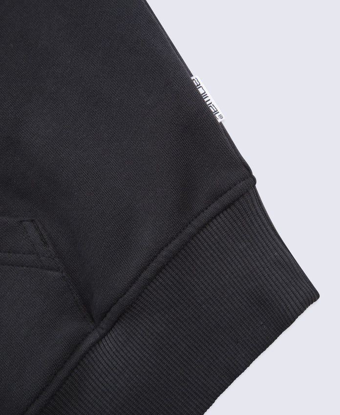 Idol Womens Drop Shoulder Hoodie - Jet Black