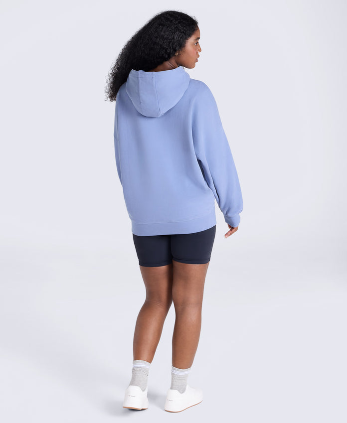 Idol Womens Drop Shoulder Hoodie - Pale Blue