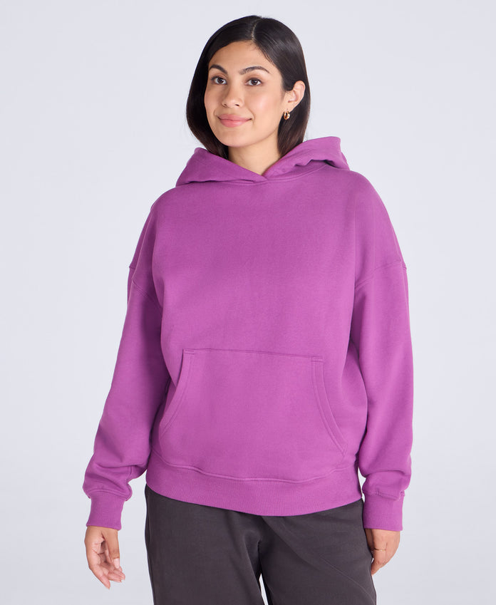 Idol Womens Drop Shoulder Hoodie - Pink