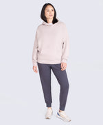 Idol Womens Drop Shoulder Hoodie - Taupe