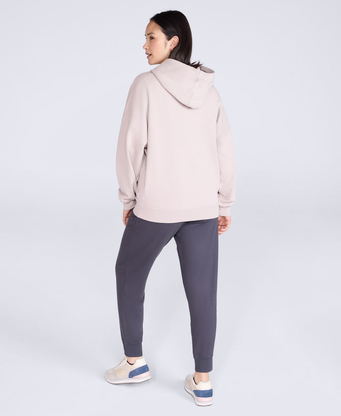 Idol Womens Drop Shoulder Hoodie - Taupe