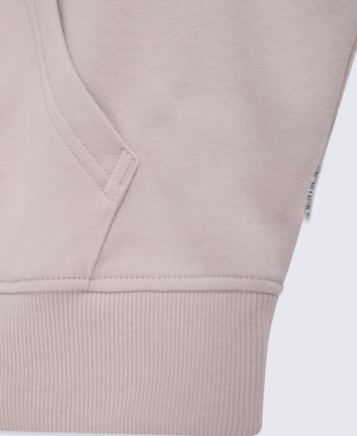 Idol Womens Drop Shoulder Hoodie - Taupe