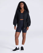 Idol Womens Zip Through Hoodie - Black