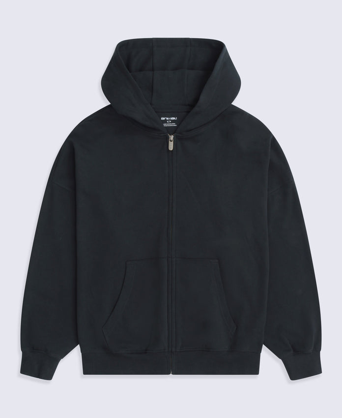 Idol Womens Zip Through Hoodie - Black