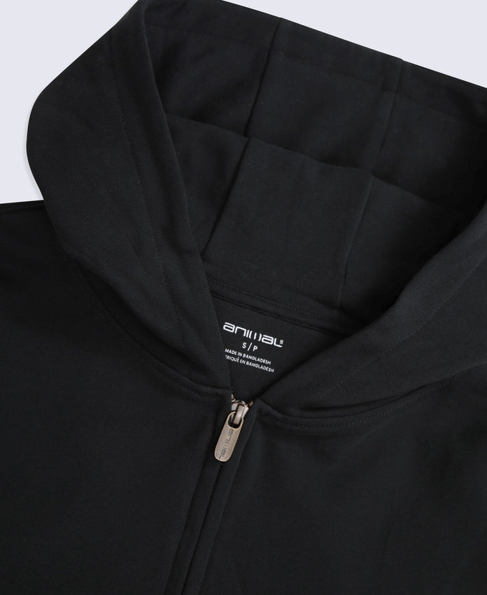 Idol Womens Zip Through Hoodie - Black