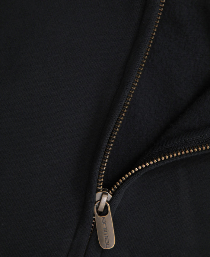 Idol Womens Zip Through Hoodie - Black