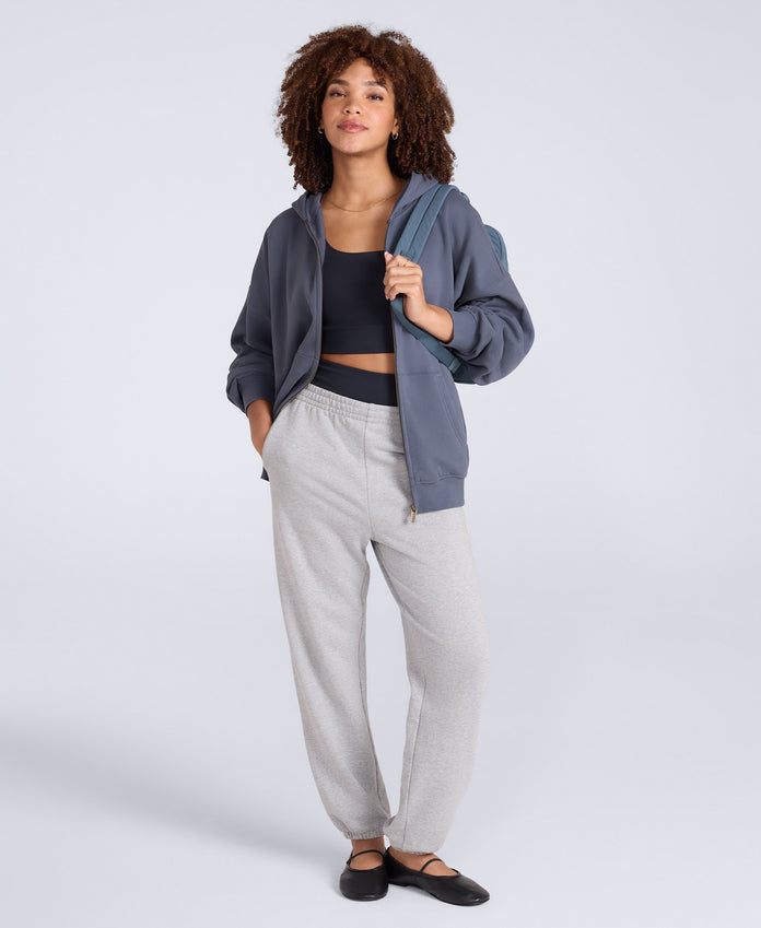 Idol Womens Zip Through Hoodie - Blue