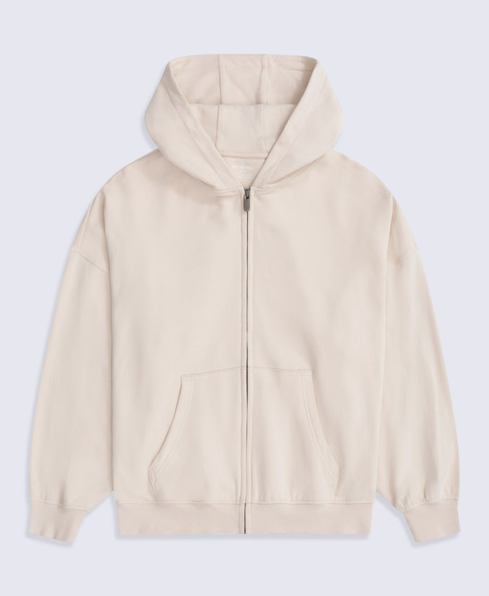 Idol Womens Zip Through Hoodie - Cream