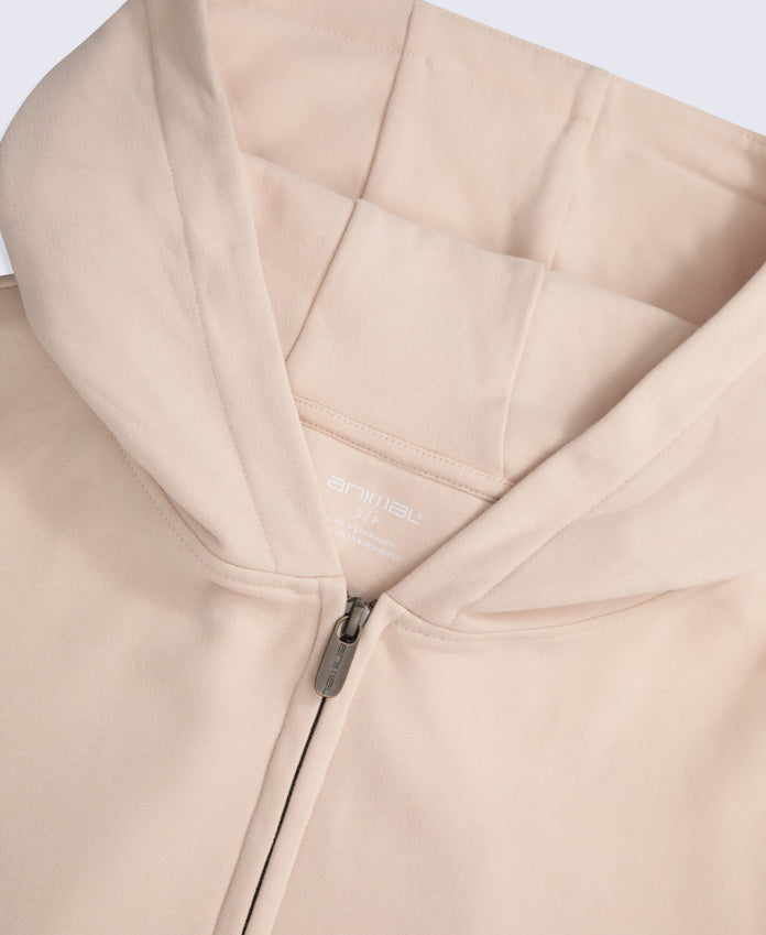 Idol Womens Zip Through Hoodie - Cream